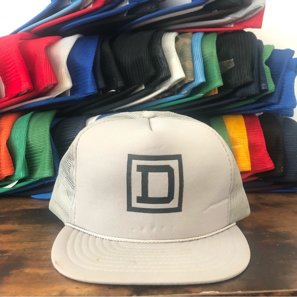 Vintage 80s Streetwear D rope Trucker Hat